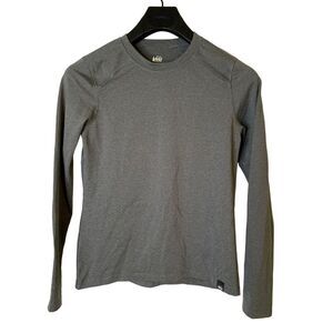 REI long sleeve shirt gray kid's size large 14-16